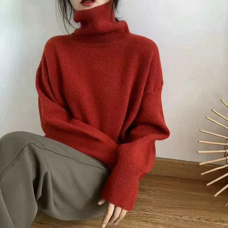 Muriel | Oversized Roll Neck Jumper