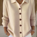 Josephine | Button-Front Collar Cardigan