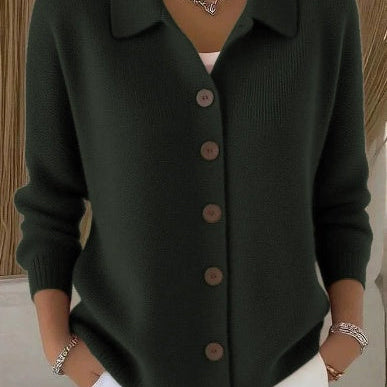 Josephine | Button-Front Collar Cardigan