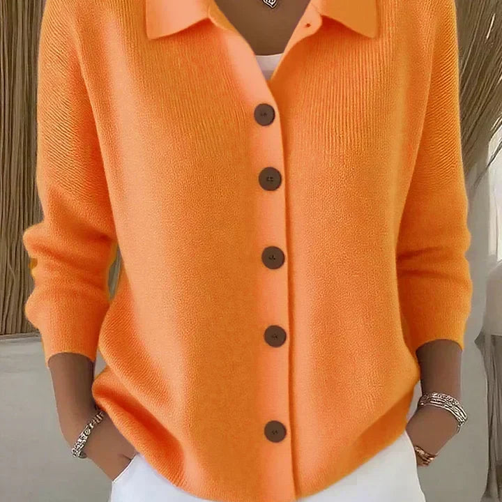 Josephine | Button-Front Collar Cardigan