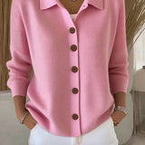 Josephine | Button-Front Collar Cardigan