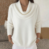 Beatrice | Draped Cowl Collar Jumper