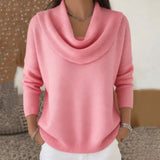 Beatrice | Draped Cowl Collar Jumper