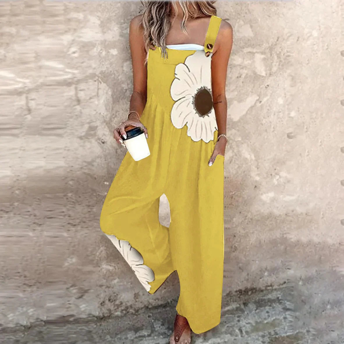 Isabella | Relaxed Dungaree Jumpsuit