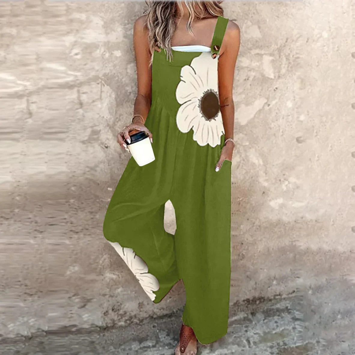 Stacy | Relaxed Dungaree Jumpsuit