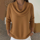 Beatrice | Draped Cowl Collar Jumper