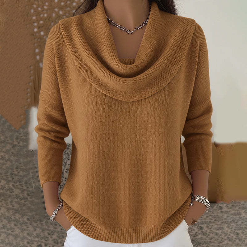 Beatrice | Draped Cowl Collar Jumper