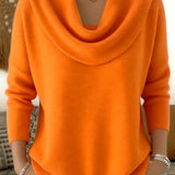 Beatrice | Draped Cowl Collar Jumper