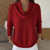 Beatrice | Draped Cowl Collar Jumper