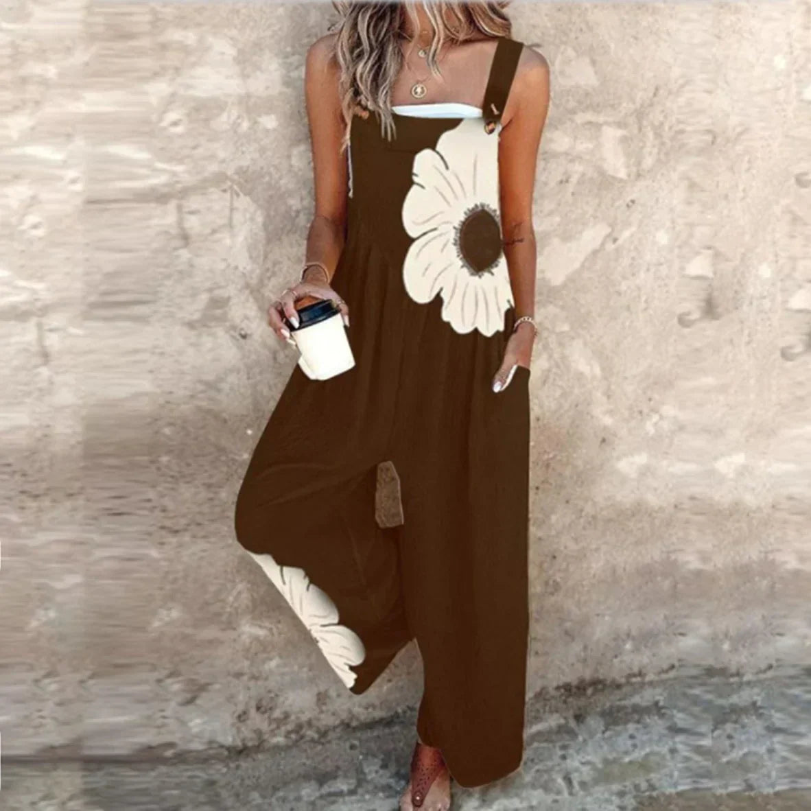 Stacy | Relaxed Dungaree Jumpsuit
