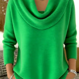 Beatrice | Draped Cowl Collar Jumper