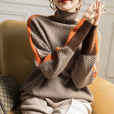 Brigitte Atelier | Malou – Roll Neck Jumper with Contrast Stripes