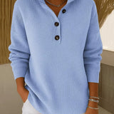 Florence | Ribbed Polo-Collar Jumper