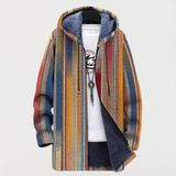 Daphne | Striped Hooded Coat