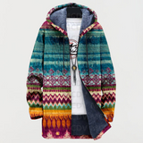 Agnes | Hooded Patterned Coat