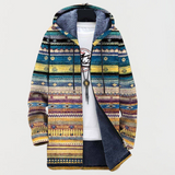 Pearl | Hooded Patterned Statement Coat