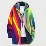 Ivy | Rainbow Stripe Hooded Sweatshirt
