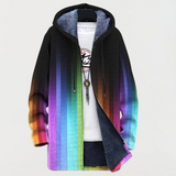 Iris | Striped Hooded Rain Coat