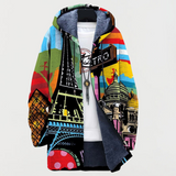 Margot | Patterned Hooded Sweatshirt