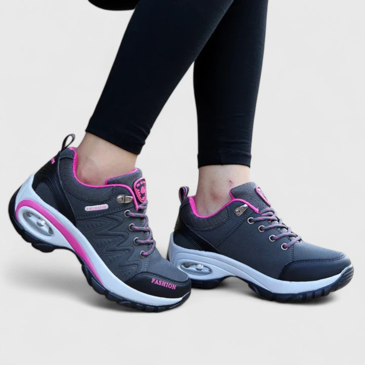 Vera | Chunky Two-Tone Leather Trainers