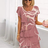 Beatrice | Elegant Comfort Ruffle Dress