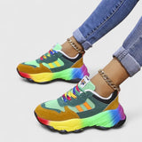 Beryl | Rainbow Chunky Trainers