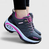 Vera | Chunky Two-Tone Leather Trainers