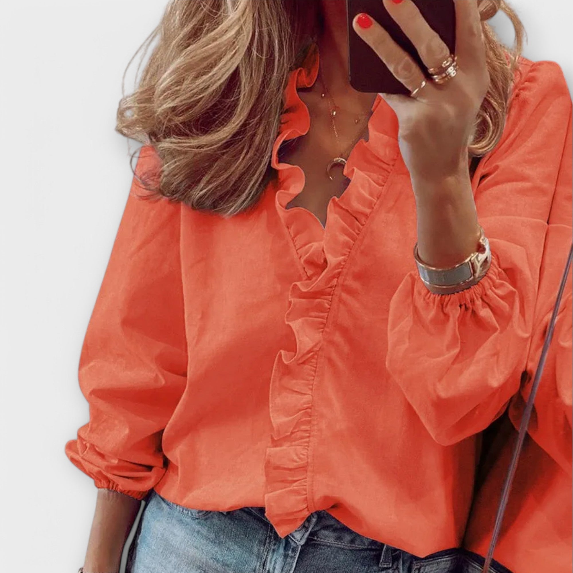 Amie – Elegant Ruffle Blouse