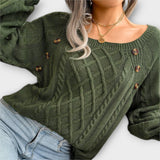 Malia - Knitted Jumper with Buttons