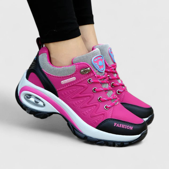 Vera | Chunky Two-Tone Leather Trainers