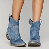 Hazel | Western-Style Suede Ankle Boots