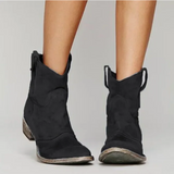 Hazel | Western-Style Suede Ankle Boots