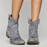 Hazel | Western-Style Suede Ankle Boots