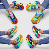 Beryl | Rainbow Chunky Trainers