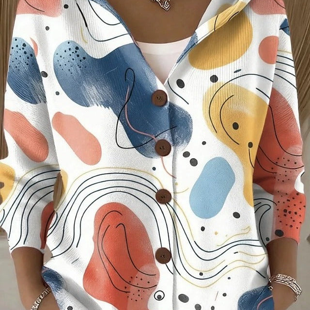 Opal | Artful Hooded Shirt