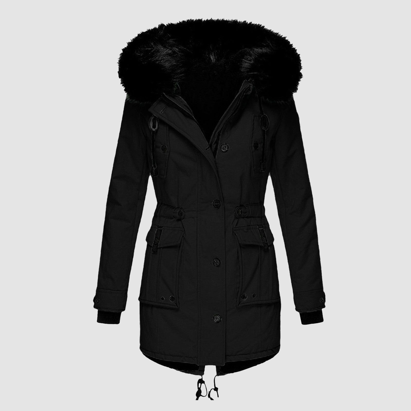 Harriet | Faux Fur Hooded Parka Coat
