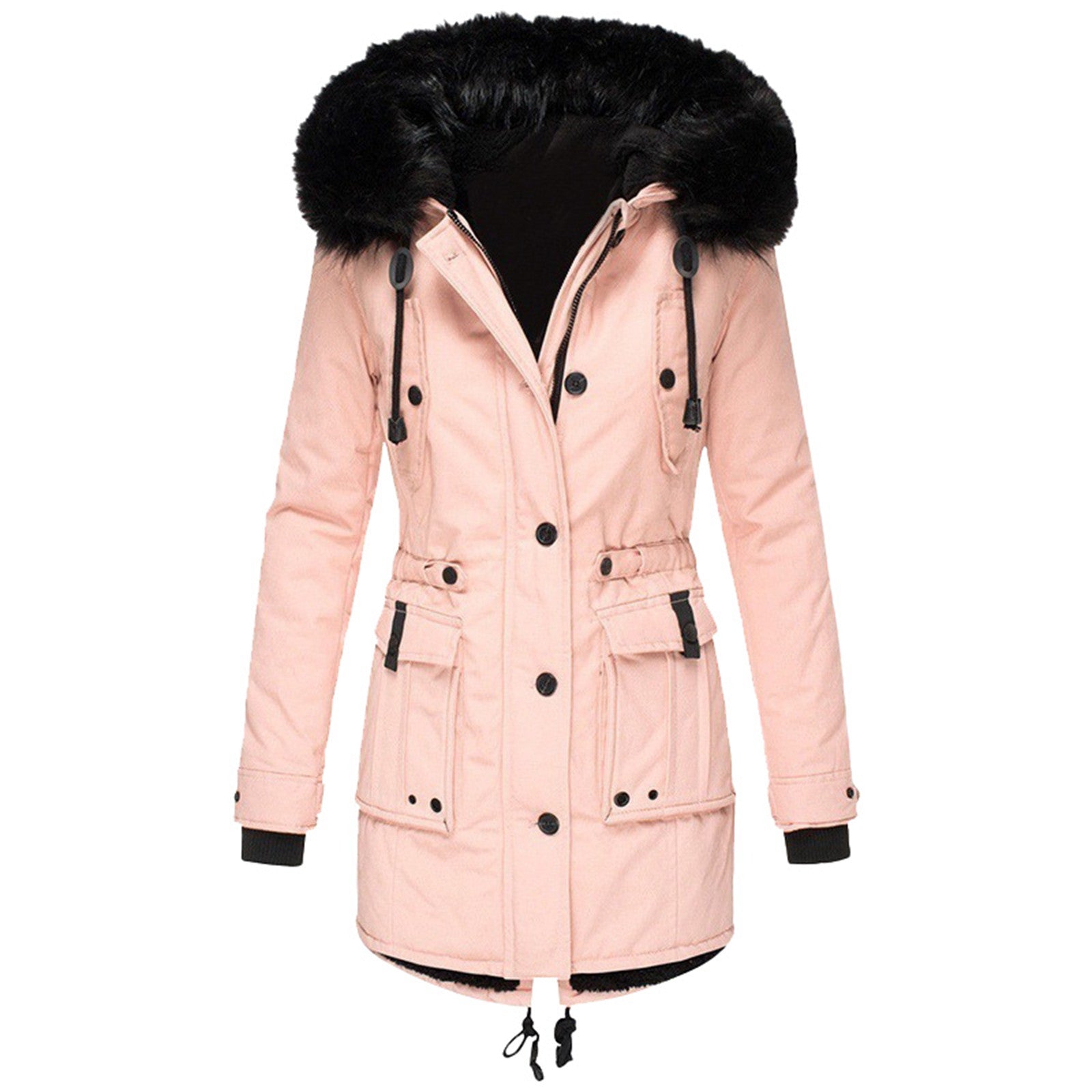 Harriet | Faux Fur Hooded Parka Coat