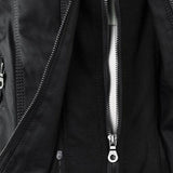 Rosalind | Hooded Faux Leather Biker Coat