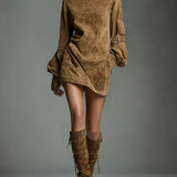 Vienna™ | Elegant Faux-Suede Winter Mini