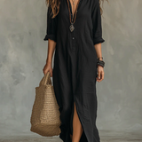 SAULE | Effortlessly Flattering Maxi Dress for Everyday Versatility