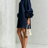 Florence | Rose-Cuff Button Mini Dress