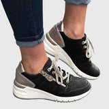 Hilda | Chunky Two-Tone Suede Trainers