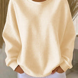 Ivy | Waffle-Knit Oversized Jumper