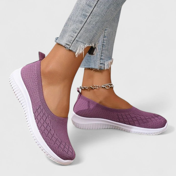 Mabel | Knitted Wide-Fit Comfort Loafers