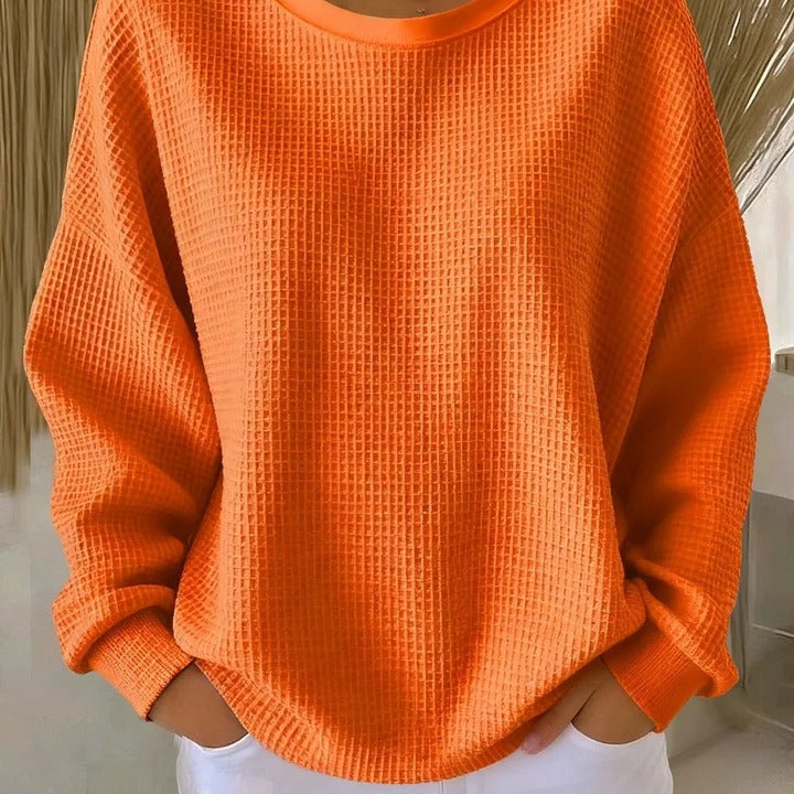 Ivy | Waffle-Knit Oversized Jumper