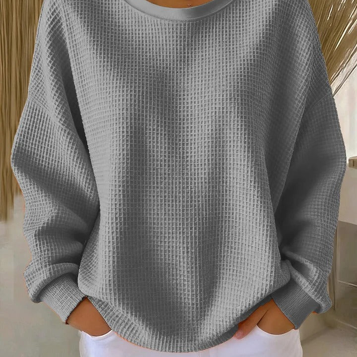Ivy | Waffle-Knit Oversized Jumper