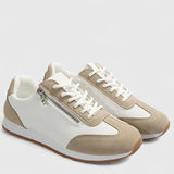 Florence | Zip-Detail Panelled Trainers