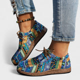 Flora | Orthopaedic Patchwork Print Sneakers