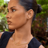 Anaya Triple Gold Hoop Earrings