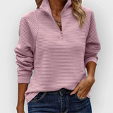 Margot | Ribbed Half-Zip Jumper